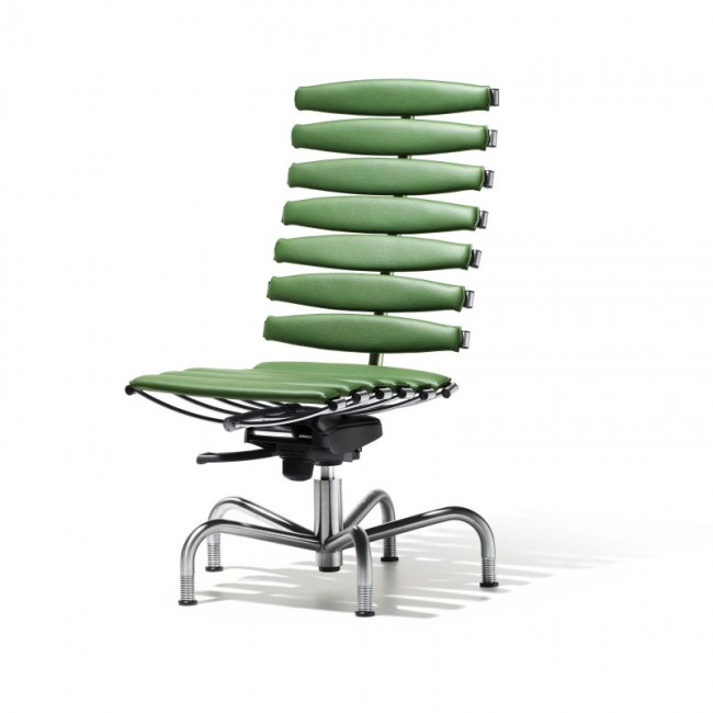 Зеленое кресло Sceleton без подголовника