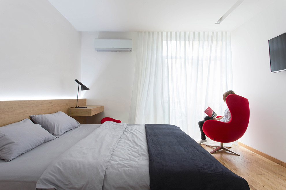 Спальня в стиле минимализм, Lugerin Architects