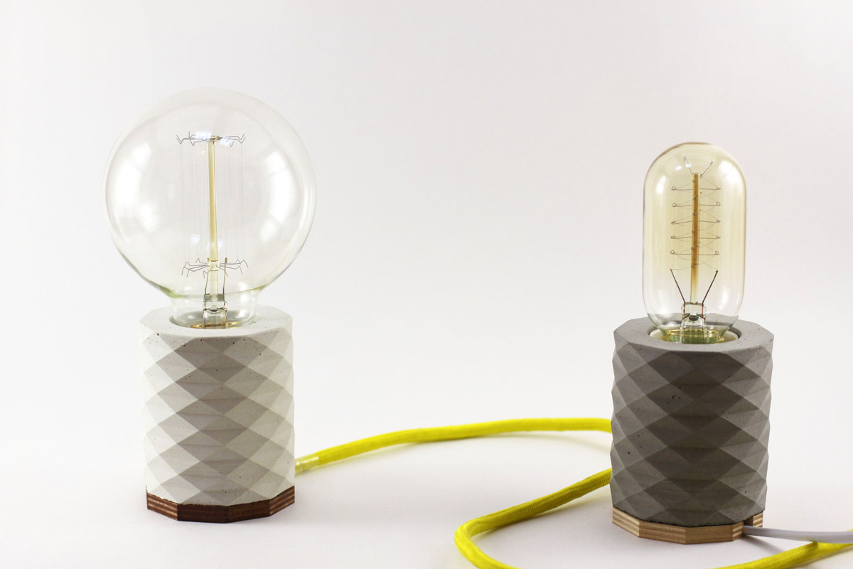 Бетонный светильник от украинских дизайнеров