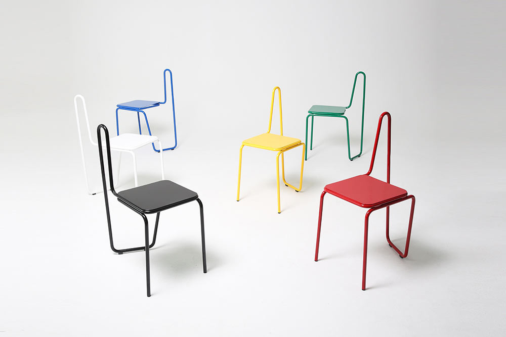 Оригинальные металлические стулья One Liner, фото
