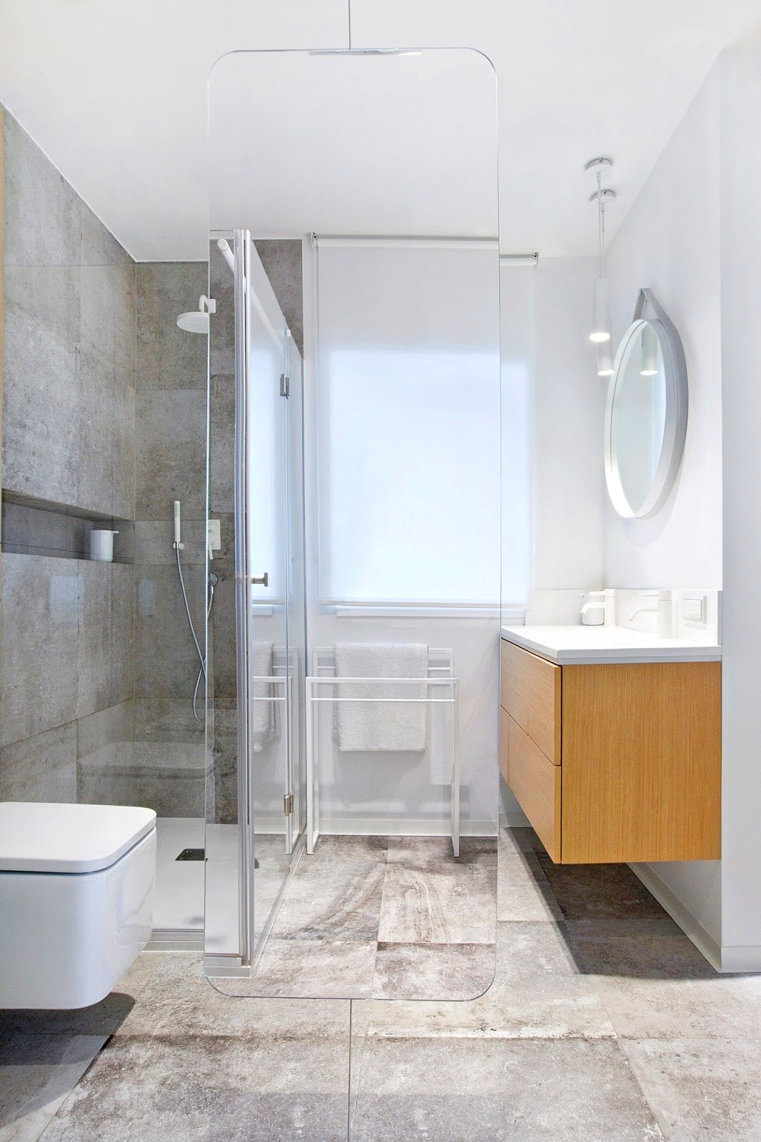 Ванная комната в современной квартире, фото