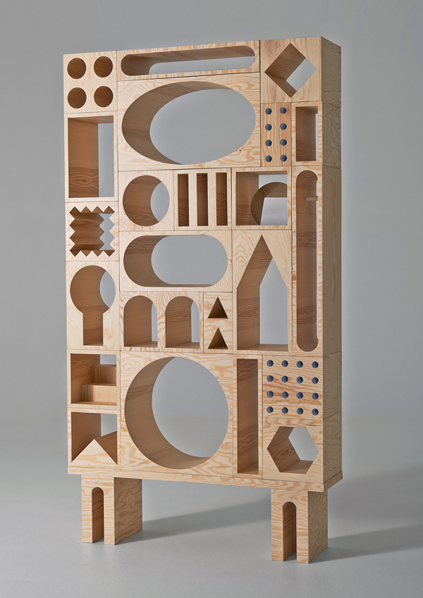 Шкаф-трансформер - 25 блоков всевозможных форм, фото