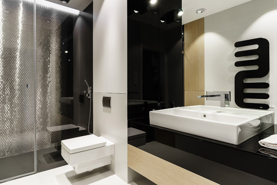 Интерьер ванной комнаты минимализм фото