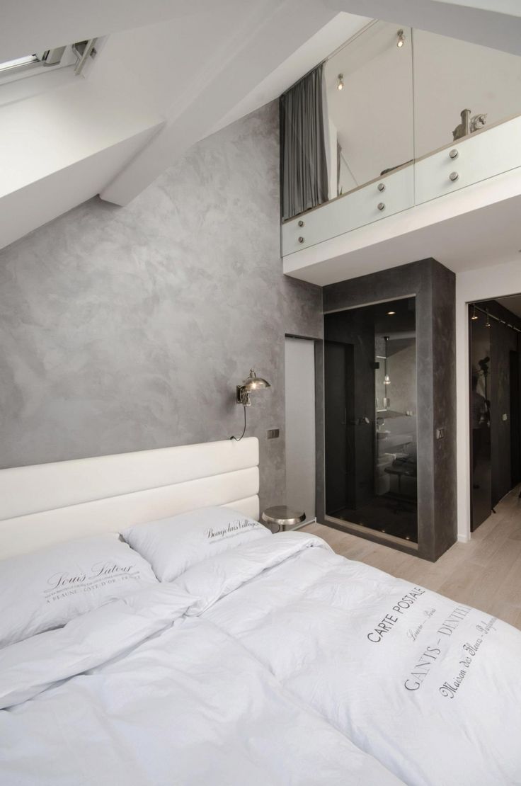 Спальня, сочетание серого цвета в интерьере, фото