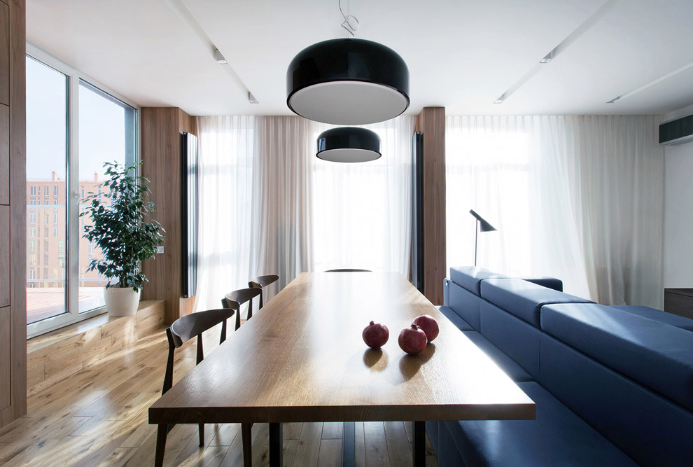Гостиная в стиле минимализм, Lugerin Architects