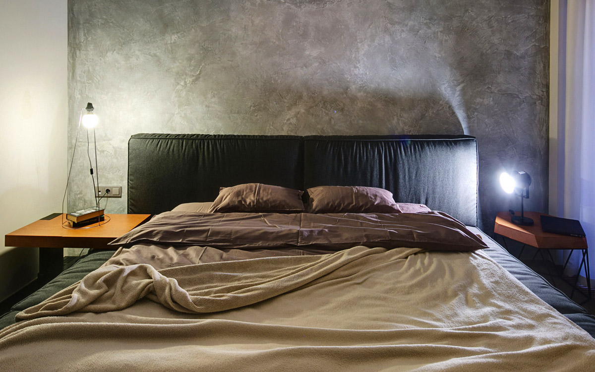 Современный интерьер спальни, фото, Киев, Украина