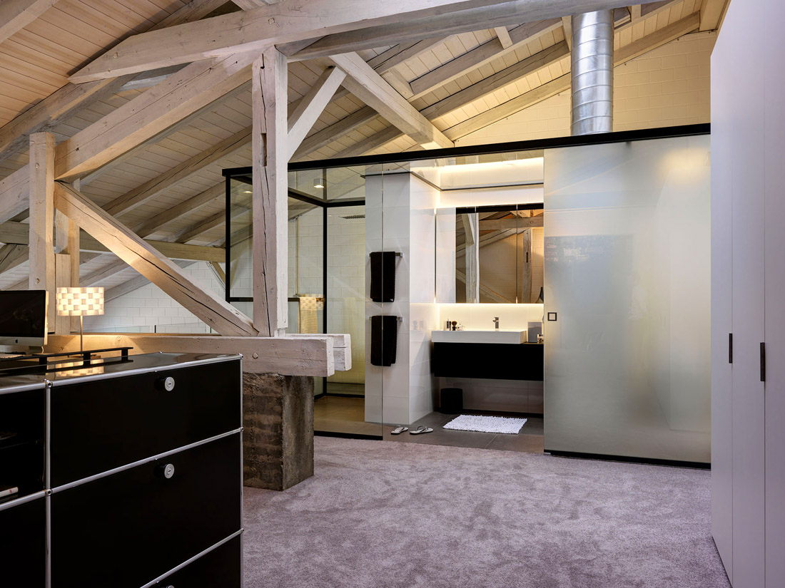 Квартира в индустриальном стиле: ванная комната, фото