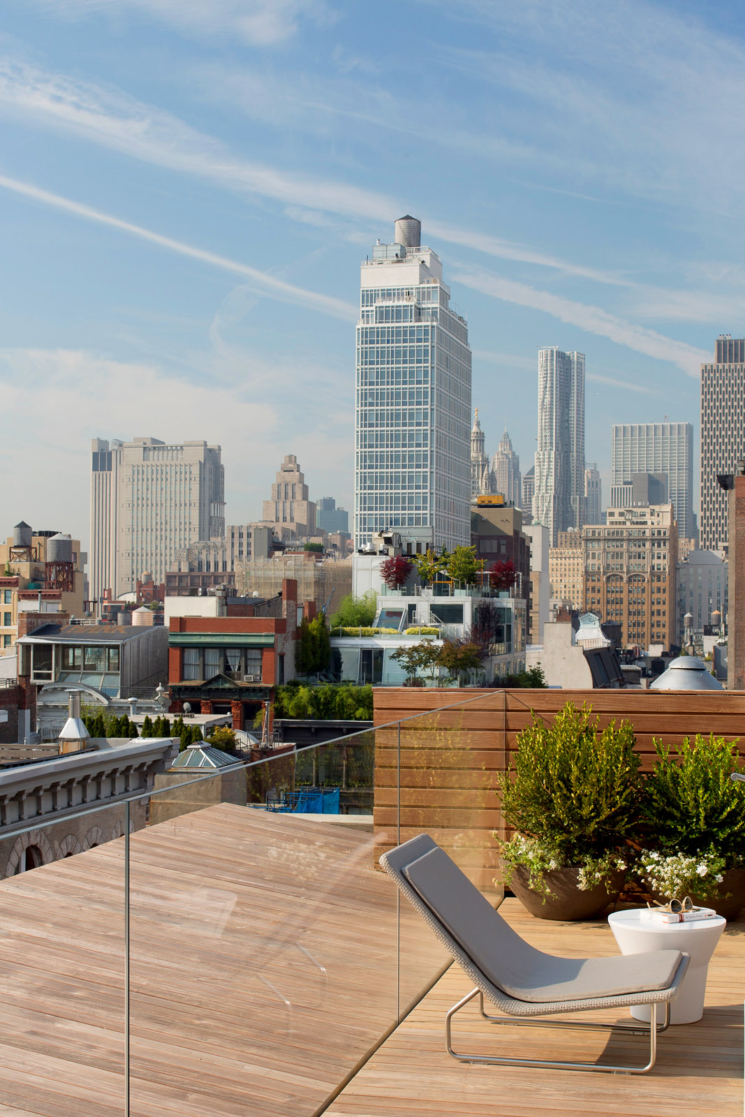 Терраса с видом на Манхеттен, фото