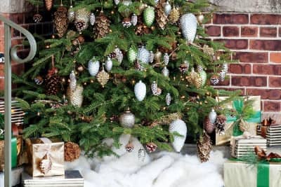 5 роскошных вариантов оформления новогодней елки, фото