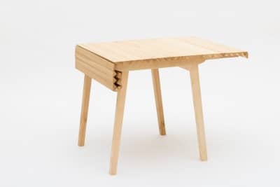 Деревянный складной стол Wooden Cloth — экономия места в гостиной или на кухне, фото