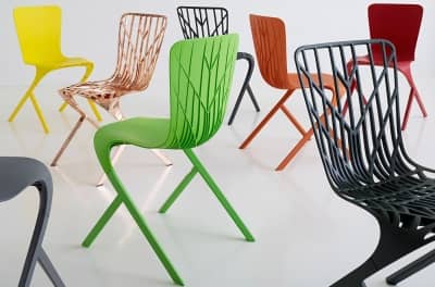 Кожа и кости: пластиковые стулья от Девида Аджайе для бренда Knoll, фото