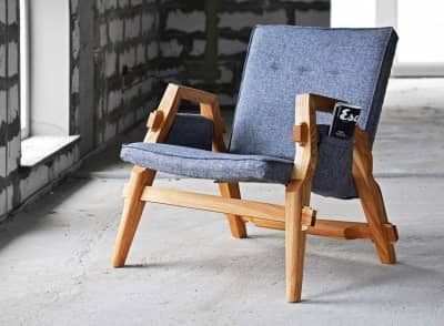 Лаконично и удобно: кресло для отдыха от украинского дизайнера, фото