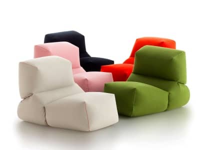 Мягкое кресло GRAPY: бескаркасная мебель от Kensaku Oshiro, фото