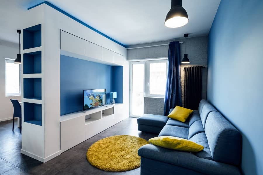 Сквозь призму синего: квартира в Риме от Brain Factory, фото